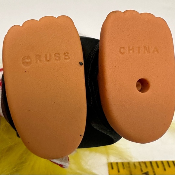 Vintage Russ Troll Doll French Beret 5” Yellow Hair Brown Eyes - Picture 4 of 6